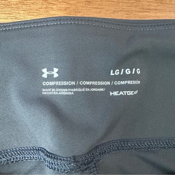 Under Armour Women’s Compression Workout Leggings Sz Large L Gray Active Pockets - Picture 3 of 9